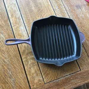 Le Creuset square grill pan Cassis